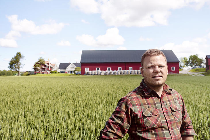 Kalkunbonde Per Anders Buer i Skjeberg