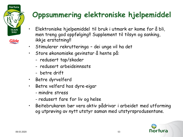 Presentasjonsvisning - elektroniske hjelpemidler
