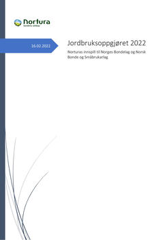 Jordbruksoppgjøret 2022 - Norturas innspill til Norges Bondelag og Norsk Bonde og Småbrukarlag.pdf