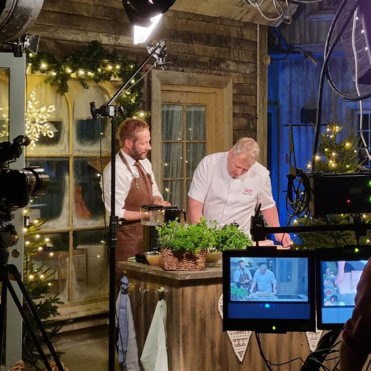Vår egen kokk, Birger Frimo i tv-studio