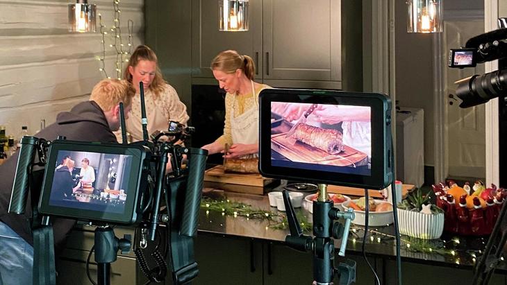 Fra tv-opptak i studio