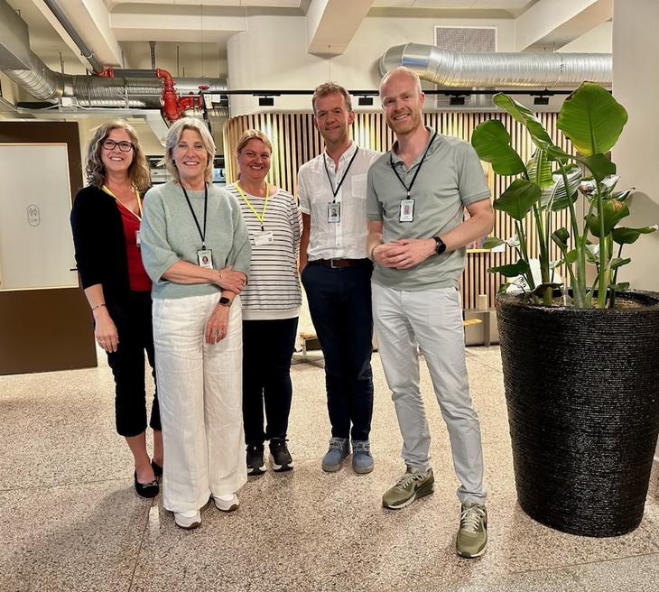 Johan Narum, Anne Marit Panengstuen og Petter Brinchmann fra Nortura i møte med NFL og Ellen Margrethe Hovland og Trude Hegle Johan Narum, Anne Marit Panengstuen og Petter Brinchmann fra Nortura i møte med NFL og Ellen Margrethe Hovland og Trude Hegle